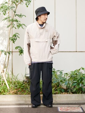 「PUBLIC TOKYO（パブリックトウキョウ）のアイテム（ブルゾン）」を使った、サエキさん（メンズ・173cm）の春コーディネート