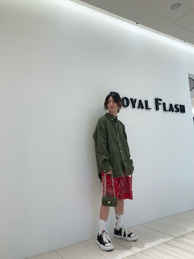 「READYMADE（レディメイド）のアイテム（パンツ）」を使った、WayBeeee!!!さん（メンズ・173cm）の秋コーディネート