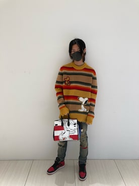 「ALANUI（アラヌイ）のアイテム」を使った、WayBeeee!!!さん（メンズ・173cm）の冬コーディネート