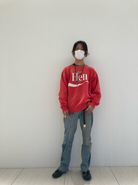「ROYAL FLASH（ロイヤルフラッシュ）のアイテム（スウェット）」を使った、WayBeeee!!!さん（メンズ・173cm）の秋コーディネート