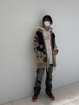 「ALANUI（アラヌイ）のアイテム」を使った、WayBeeee!!!さん（メンズ・173cm）の秋コーディネート