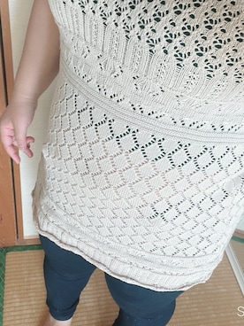 「アイテム（チュニック）」を使った、momoさん（レディース・156cm）の秋コーディネート
