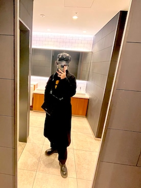 「Lui's（ルイス）のアイテム（チェスターコート）」を使った、ゆうきさん（メンズ・176cm）の冬コーディネート