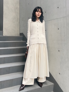 「M_（エムアンダーバー）のアイテム（ワンピース）」を使った、MOUSSY OFFICIALさん（レディース・164cm）の春コーディネート