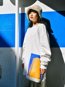 「MOUSSY（マウジー）のアイテム（ハット）」を使った、MOUSSY OFFICIALさん（レディース・159cm）の秋コーディネート