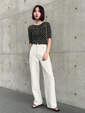 「MOUSSY（マウジー）のアイテム（カーディガン/ボレロ）」を使った、MOUSSY OFFICIALさん（レディース・162cm）の夏コーディネート