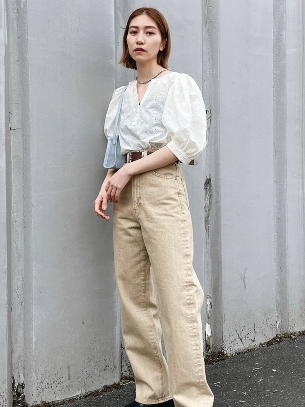 MOUSSY（マウジー）の「EYELET PUFF ブラウス（シャツ/ブラウス）」 - WEAR