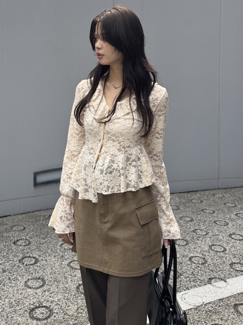 FRILL LACE ブラウス（シャツ/ブラウス）｜MOUSSY（マウジー）の