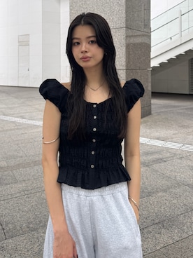 「MOUSSY（マウジー）のアイテム」を使った、MOUSSY OFFICIALさん（レディース・164cm）の夏コーディネート