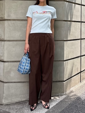 「MOUSSY（マウジー）のアイテム」を使った、MOUSSY OFFICIALさん（レディース・168cm）の夏コーディネート