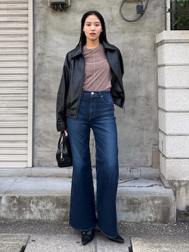 「アイテム（ブルゾン）」を使った、MOUSSY OFFICIALさん（レディース・168cm）の秋コーディネート