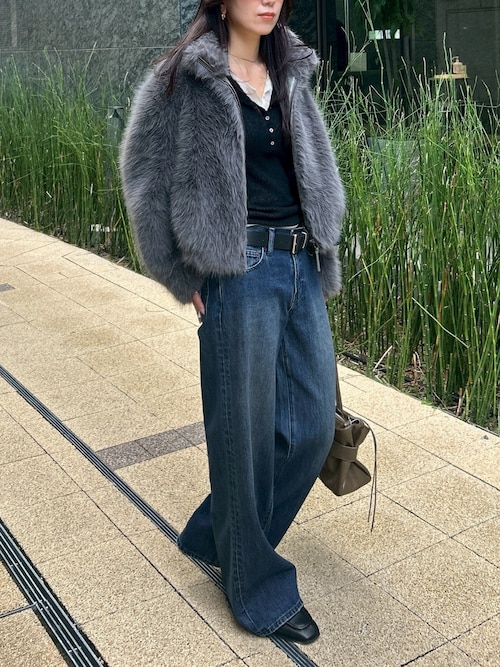 F/FUR STAND COLLAR ジャケット（ブルゾン）｜MOUSSY（マウジー）の