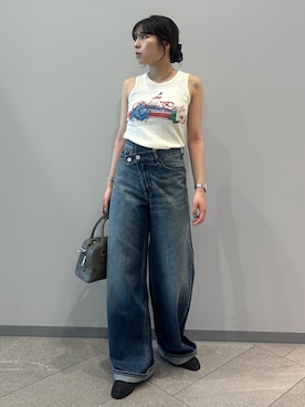 「MOUSSY（マウジー）のアイテム」を使った、MOUSSY OFFICIALさん（レディース・158cm）の夏コーディネート