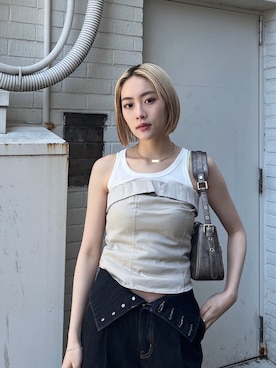 MOUSSY OFFICIALさん（レディース・158cm）の春コーディネート