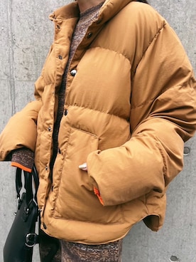 「moussy」｜「アイテム（ダウンジャケット/コート）」を使った、MOUSSY OFFICIALさん（レディース・154cm）の秋コーディネート