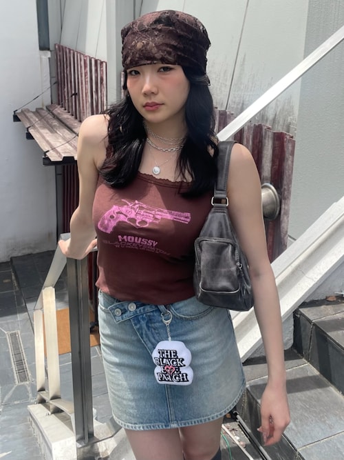 CROSS WAIST ミニスカート（デニムスカート）｜MOUSSY（マウジー