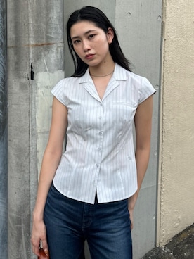 「アイテム（パンツ）」を使った、MOUSSY OFFICIALさん（レディース・173cm）の夏コーディネート