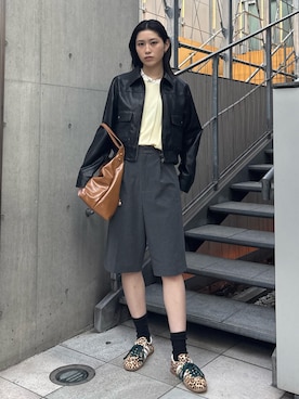 「アイテム（ブルゾン）」を使った、MOUSSY OFFICIALさん（レディース・173cm）の冬コーディネート