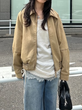 「アイテム（ブルゾン）」を使った、MOUSSY OFFICIALさん（レディース・164cm）の夏コーディネート