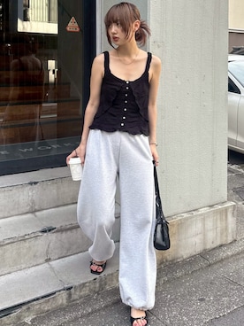 「アイテム（バッグ）」を使った、MOUSSY OFFICIALさん（レディース・170cm）の夏コーディネート