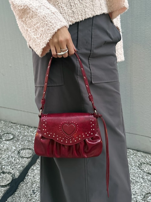 バッグ studs Heart gather moussy バッグ 新作 HEART GATHER スタッズ