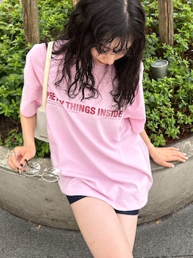 「MOUSSY（マウジー）のアイテム」を使った、MOUSSY OFFICIALさん（レディース・158cm）の夏コーディネート