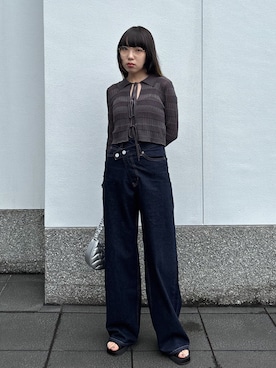 「MOUSSY（マウジー）のアイテム（シャツ/ブラウス）」を使った、MOUSSY OFFICIALさん（レディース・157cm）の春コーディネート