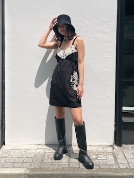 「刺繍」｜「アイテム（キャミソール）」を使った、MOUSSY OFFICIALさん（レディース・159cm）の春コーディネート