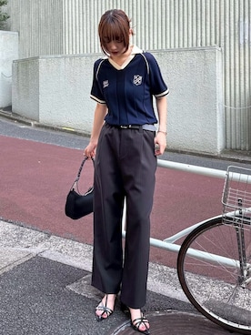 「MOUSSY（マウジー）のアイテム（サンダル）」を使った、MOUSSY OFFICIALさん（レディース・170cm）の夏コーディネート