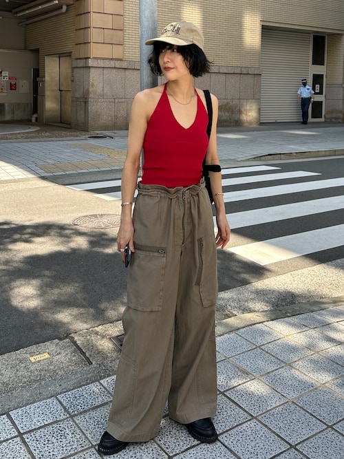 MOUSSY HALTER KNIT キャミ キャミソール レッド MOUSSY | HALTER KNIT キャミ (キャミソール ) |SHEL'TTER WEBSTORE