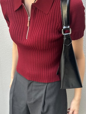 「ニットコーデ」｜MOUSSY OFFICIALさん（レディース・173cm）の秋コーディネート