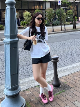 「スニーカー女子」｜MOUSSY OFFICIALさん（レディース・165cm）の春コーディネート