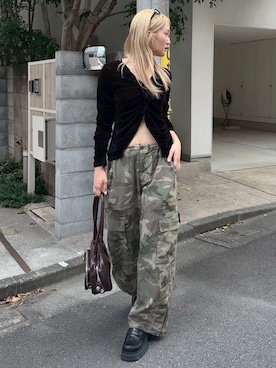 「MOUSSY（マウジー）のアイテム」を使った、MOUSSY OFFICIALさん（レディース・165cm）の夏コーディネート