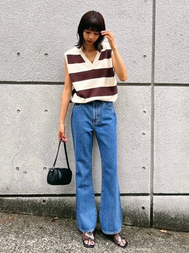 Moussy マウジー のタンクトップを使った人気ファッションコーディネート Wear