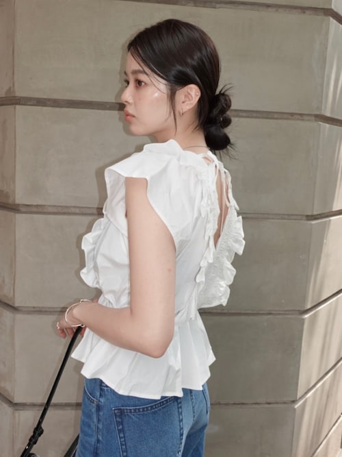 moussy フリルブラウス MOUSSY | CHIFFON RUFFLE ブラウス (シャツ・ブラウス ) |SHEL'TTER