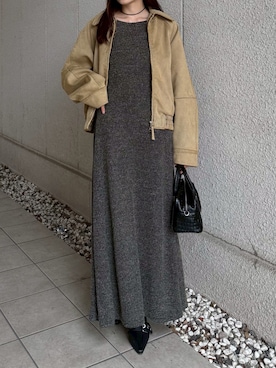 「MOUSSY（マウジー）の【25年AW新作】BELTED ミュール（パンプス）」を使った、MOUSSY OFFICIALさん（レディース・157cm）の秋コーディネート