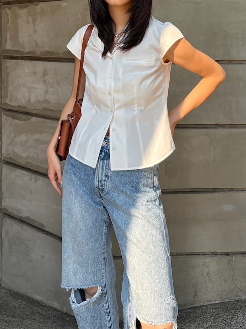 KNEE SLIT WIDE STRAIGHT（デニムパンツ）｜MOUSSY（マウジー