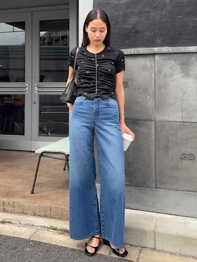 「MOUSSY（マウジー）のアイテム」を使った、MOUSSY OFFICIALさん（レディース・168cm）の夏コーディネート