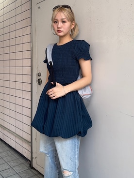 「MOUSSY（マウジー）のアイテム」を使った、MOUSSY OFFICIALさん（レディース・165cm）の夏コーディネート