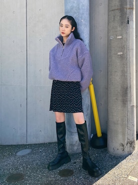 MOUSSYのアイテムを使った「ハーフジップ」の人気ファッション