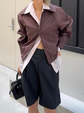 「アイテム（ブルゾン）」を使った、MOUSSY OFFICIALさん（レディース・165cm）の夏コーディネート