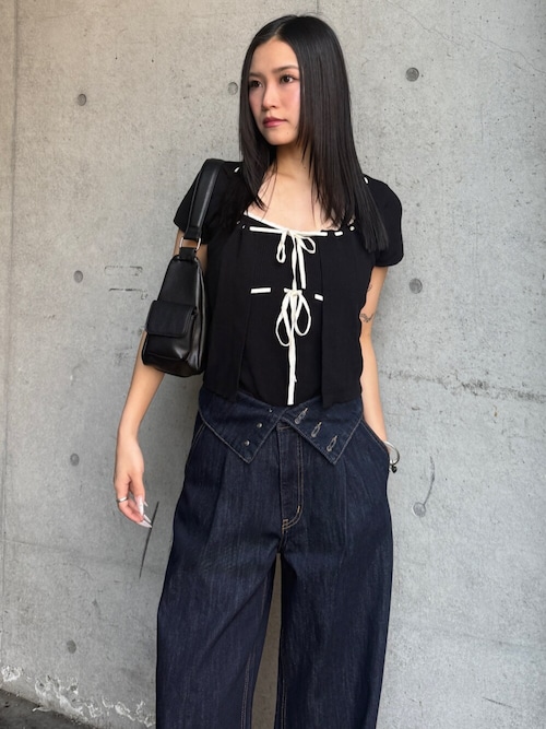再入荷】CORSET DESIGN BAGGY（デニムパンツ）｜MOUSSY（マウジー）の