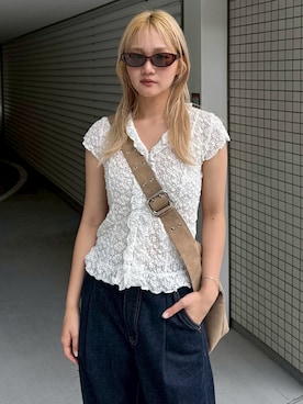 「MOUSSY（マウジー）のアイテム」を使った、MOUSSY OFFICIALさん（レディース・165cm）の夏コーディネート
