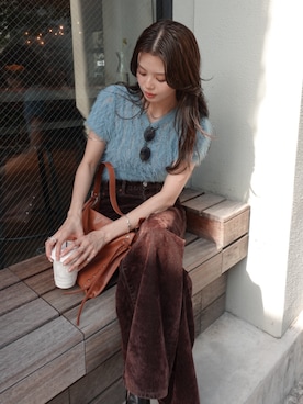 「MOUSSY（マウジー）のアイテム」を使った、MOUSSY OFFICIALさん（レディース・164cm）の夏コーディネート