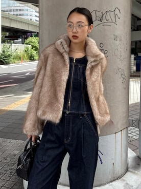 「アイテム（ベスト）」を使った、MOUSSY OFFICIALさん（レディース・170cm）の夏コーディネート