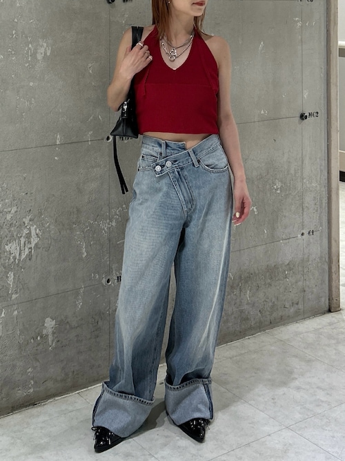 CROSS WAIST WIDE STRAIGHT(505763796) | マウジー(moussy) - d
