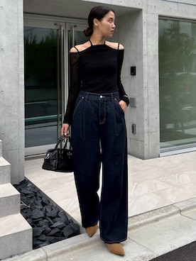 moussy デニムジャケット・パンツセットアップ MOUSSYのデニムジャケットを使った人気ファッション