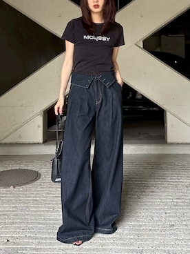 「MOUSSY（マウジー）のアイテム」を使った、MOUSSY OFFICIALさん（レディース・170cm）の夏コーディネート
