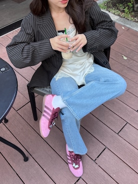 「レースキャミソール」｜MOUSSY OFFICIALさん（レディース・165cm）の春コーディネート