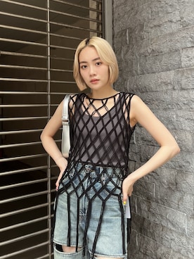 MOUSSY OFFICIALさん（レディース・158cm）の夏コーディネート